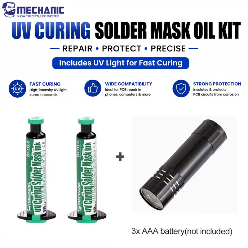 Uv Whitening Kit - Kit di Maschera per Saldatura UV
