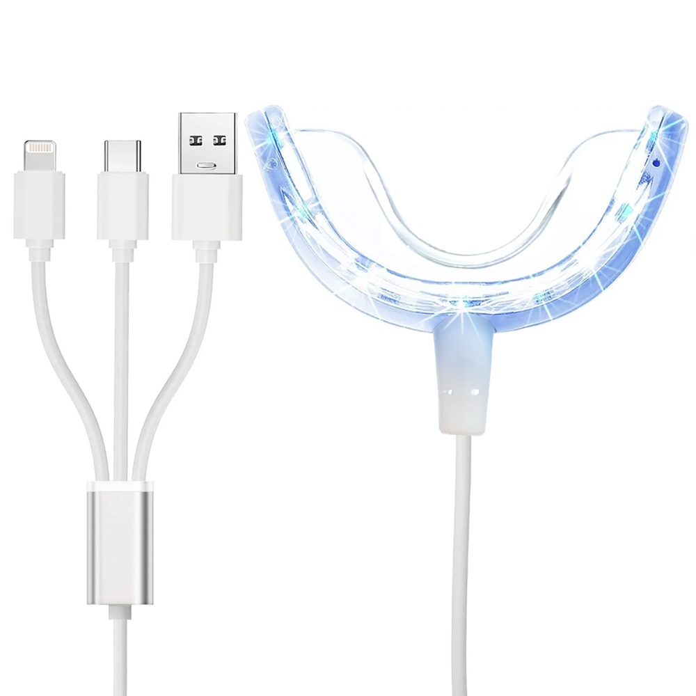 Led Mouth Tray - Lampada Sbiancante per Denti, Luce LED