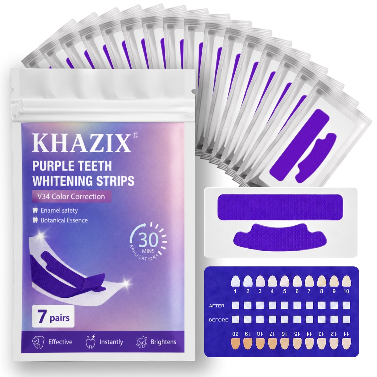 Teeth Whitening Strips Crest - 1/7 paia di strisce sbiancanti per