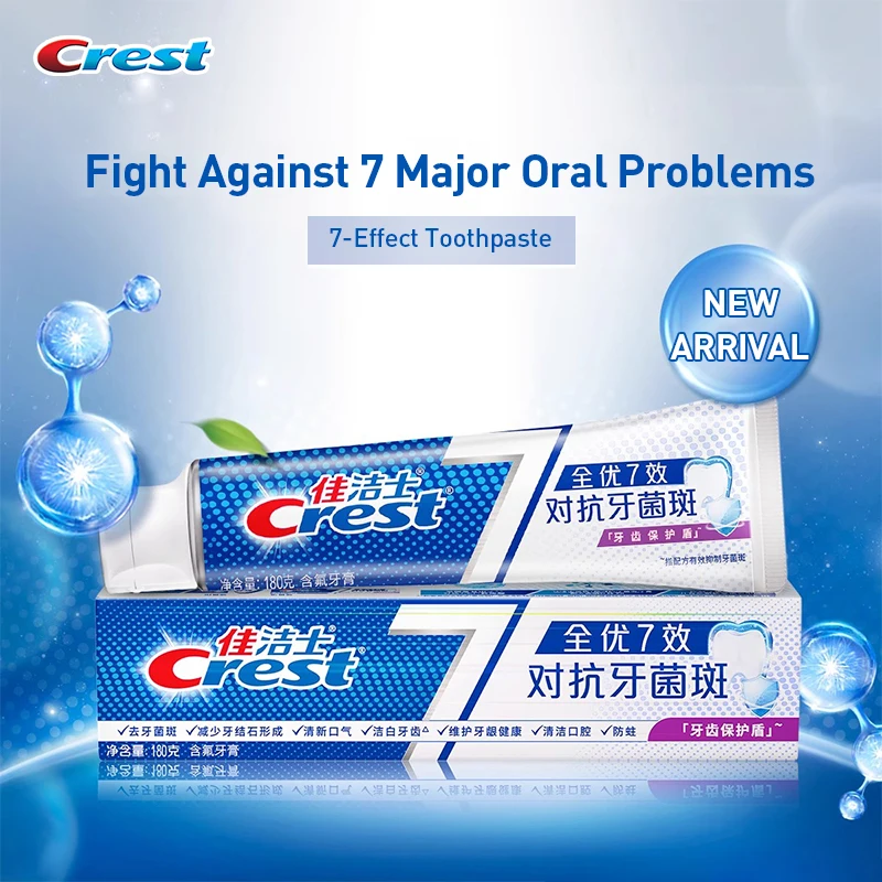 Teeth Whitening Effects - Crest 7 Effetti Dentifricio Sbiancante Denti,