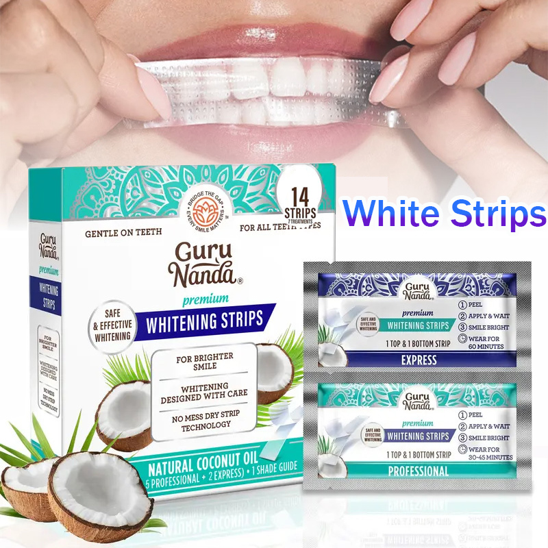 Teeth Whitening Strips Crest - 1/2/3 Scatole di Strisce Sbiancanti all'Olio