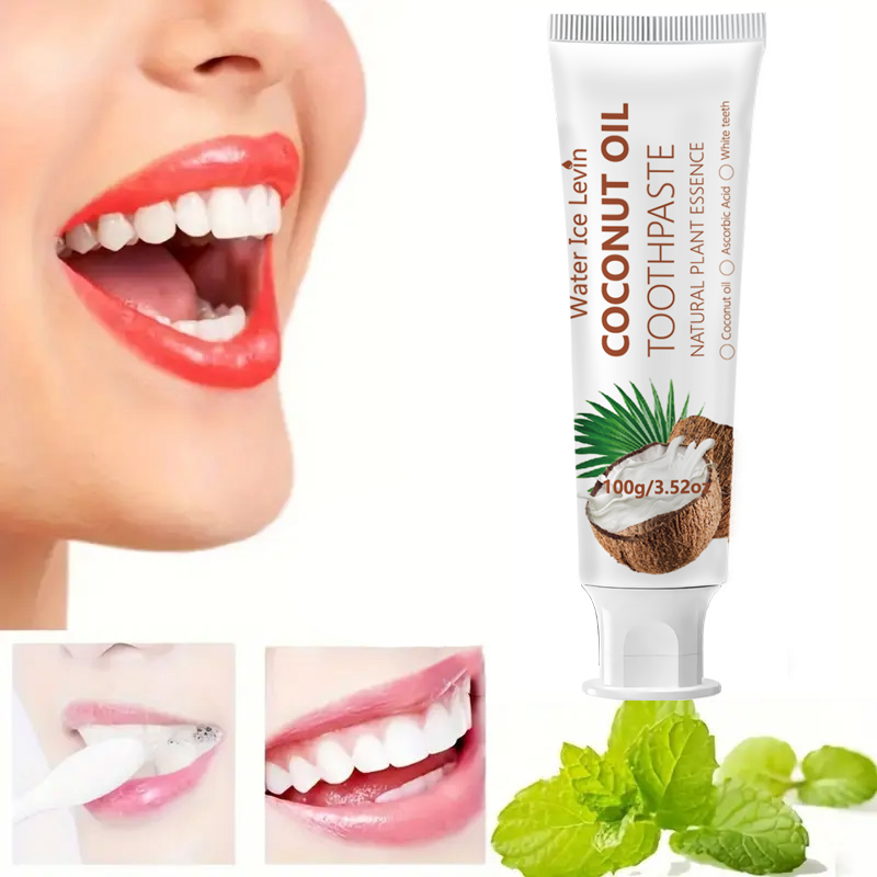 Teeth Whitening Gum - Dentifricio all'Olio di Cocco 100g Essenza