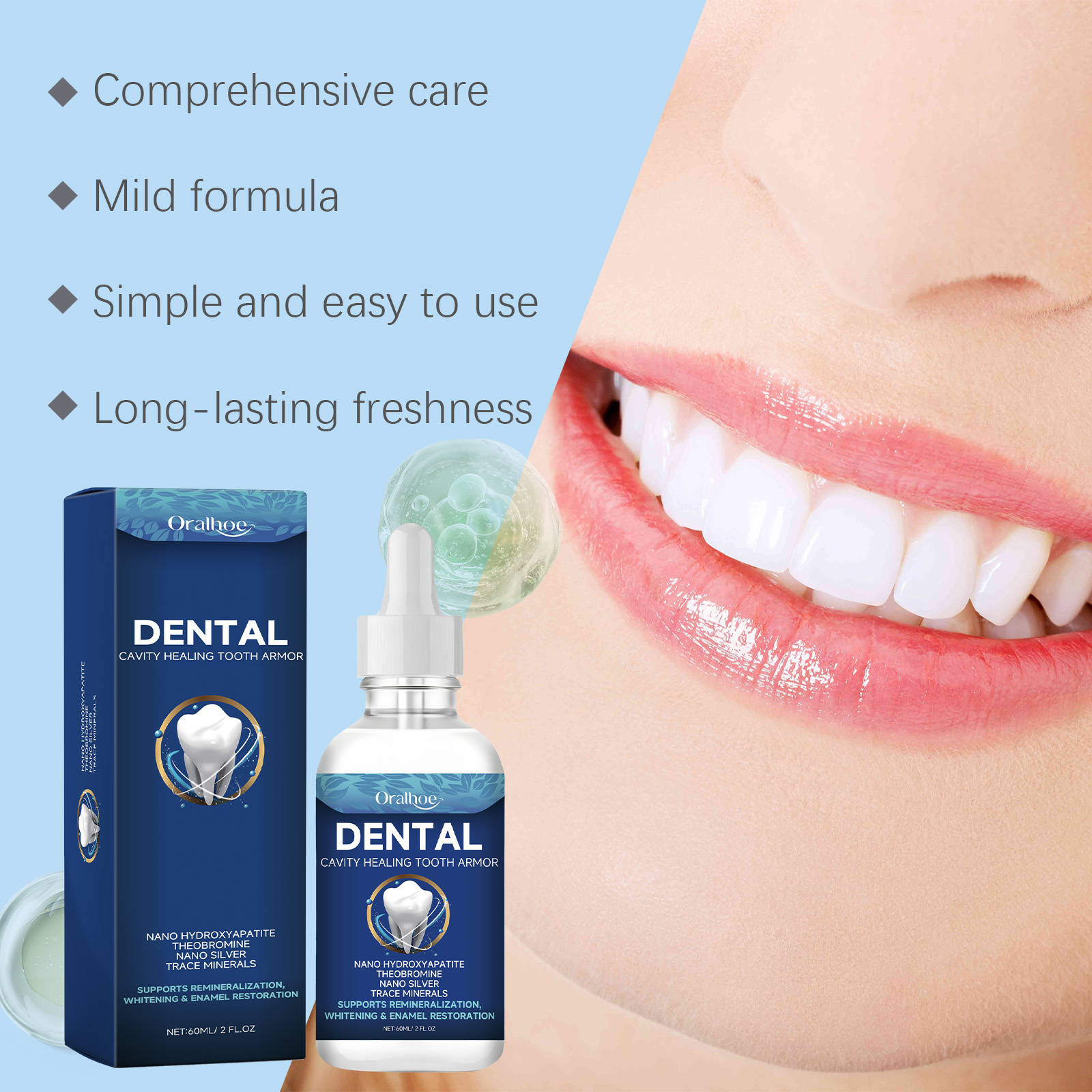 Siero Liquido Sbiancante per D - Teeth Whitening Gum recensione e prezzo