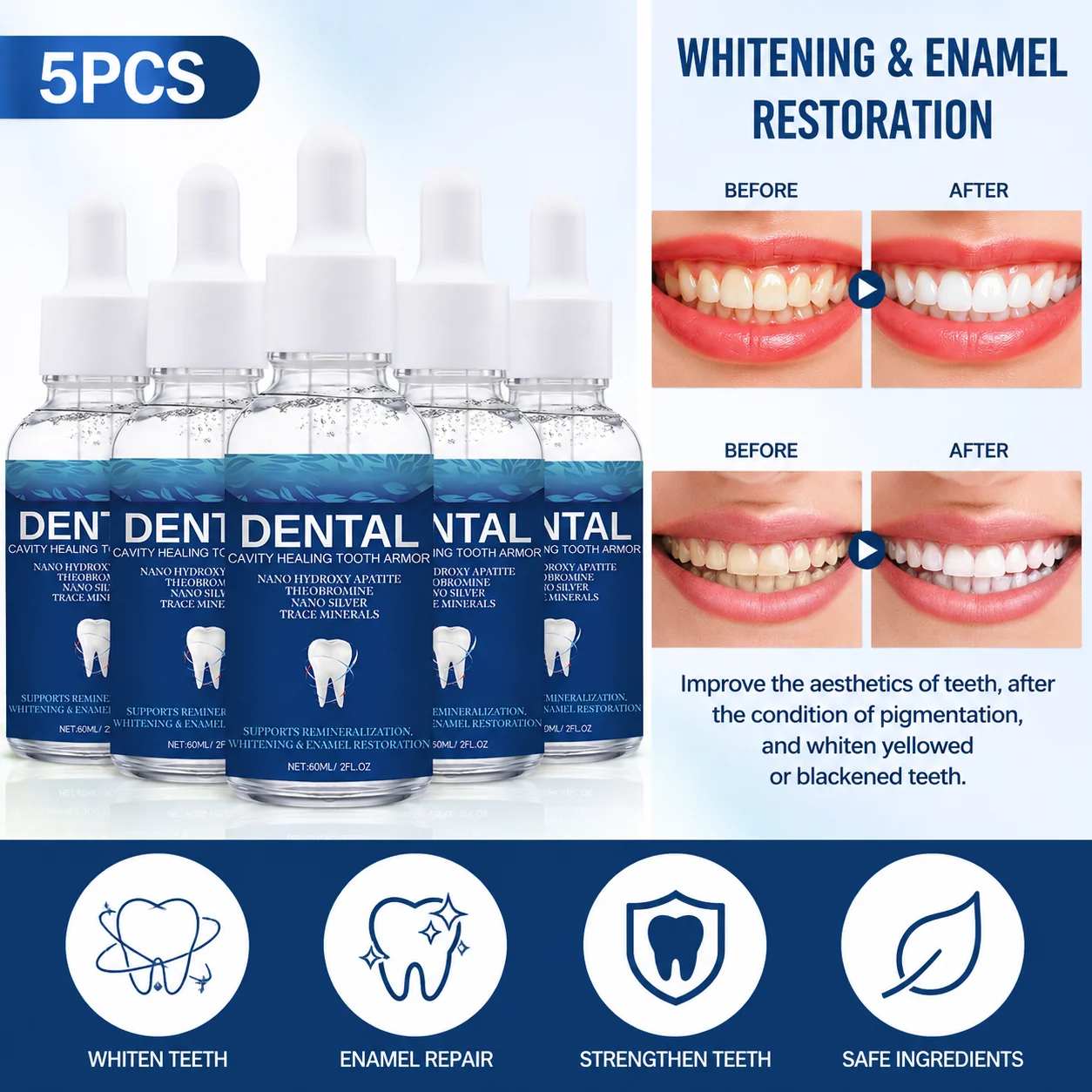 Siero Sbiancante per Denti 60m - Enamel Repair Serum recensione e prezzo