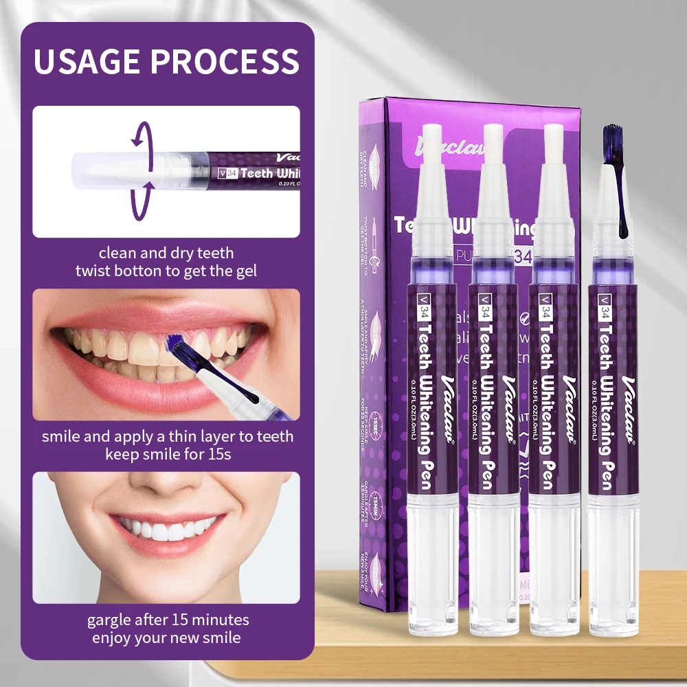 Vaclav V34 Penna gel sbiancant - Teeth Whitening Near Me recensione e prezzo